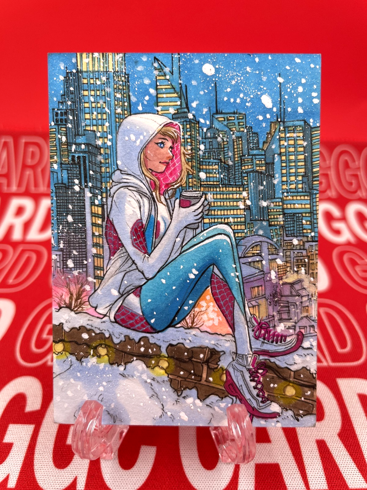 【Christmas Limited】GGC Studio Marvel Spider Gwen Artist Auto Sketch Card 1/1