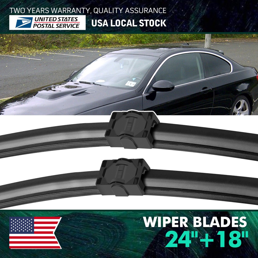 Pair All season Front Windshield Wiper Blades 24