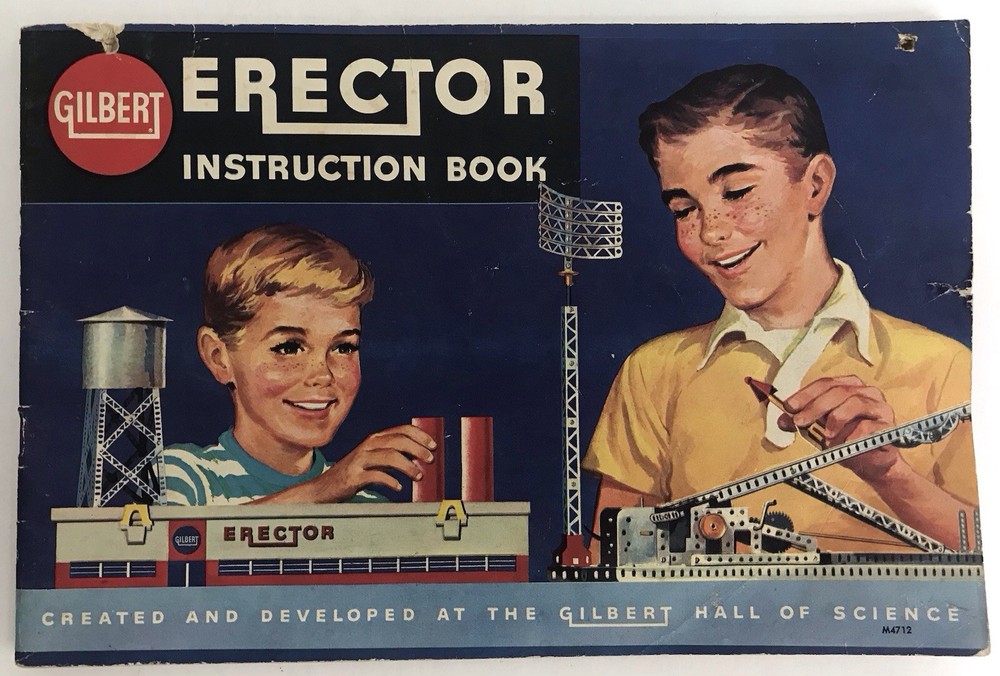 Gilbert ERECTOR 1959 INSTRUCTION BOOK M4712 Sets & Parts Manual Sections 1-5