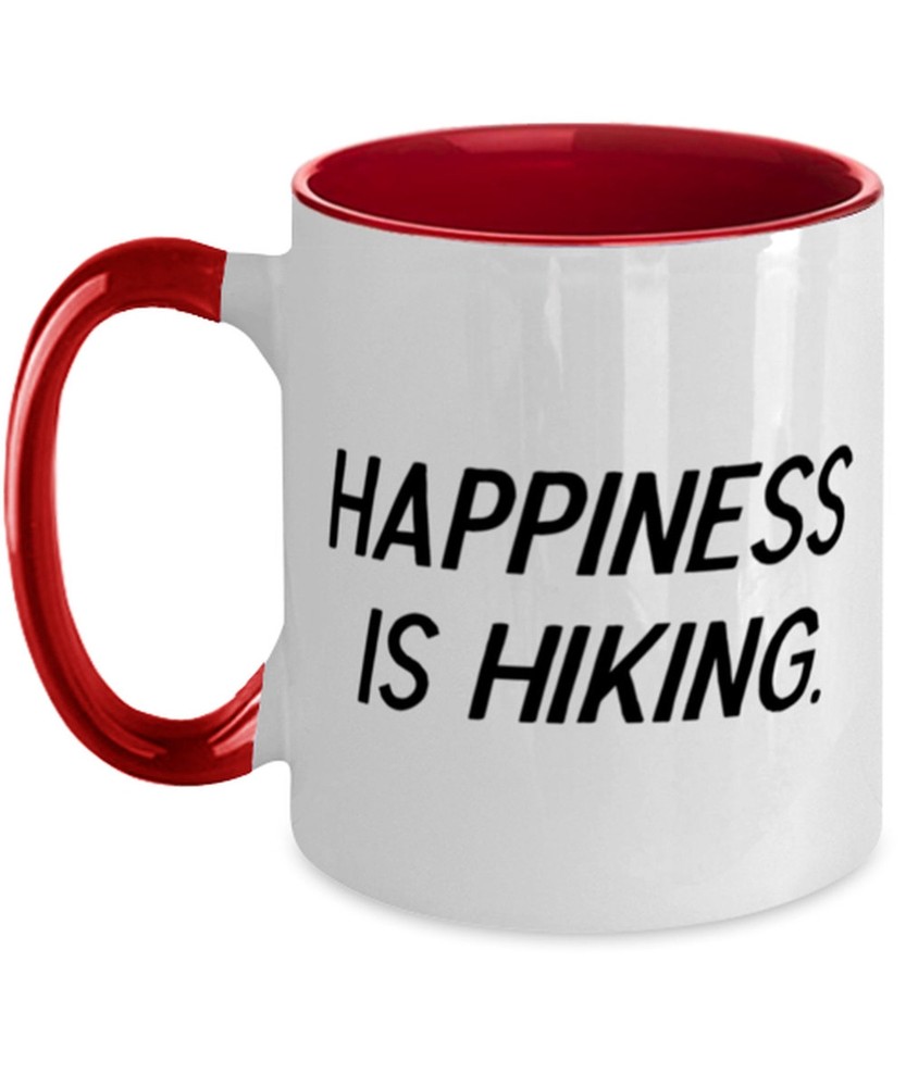 Happiness Is Hiking  Mug Hiking Present From Joke Cup For Friends