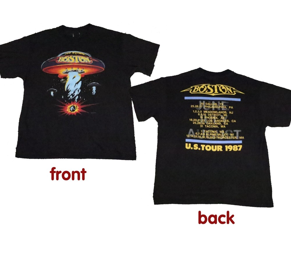 NEW!!! 1987 Boston Rock Band Concert Tour Unisex reprint T-Shirt
