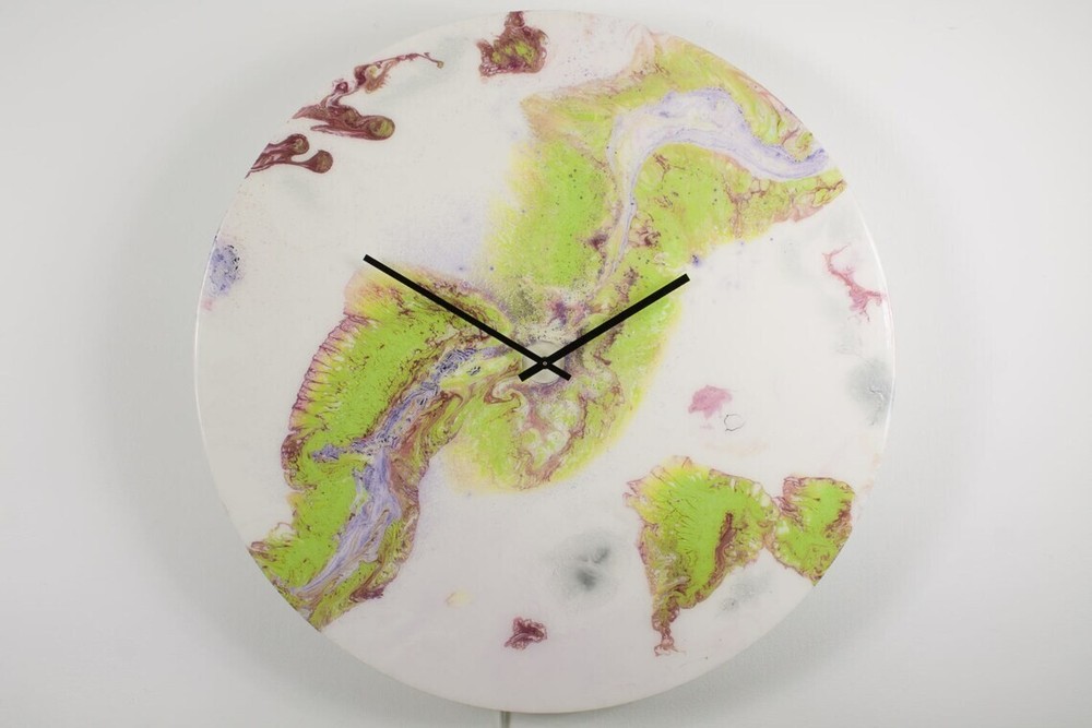 Modern Extra Large Glass Wall Clock with LED Lighting