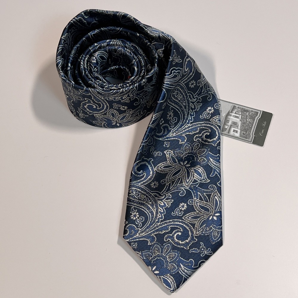 Daniel Cremieux Paisley Neck Tie 100% Silk Archive Collection Mantero Italy