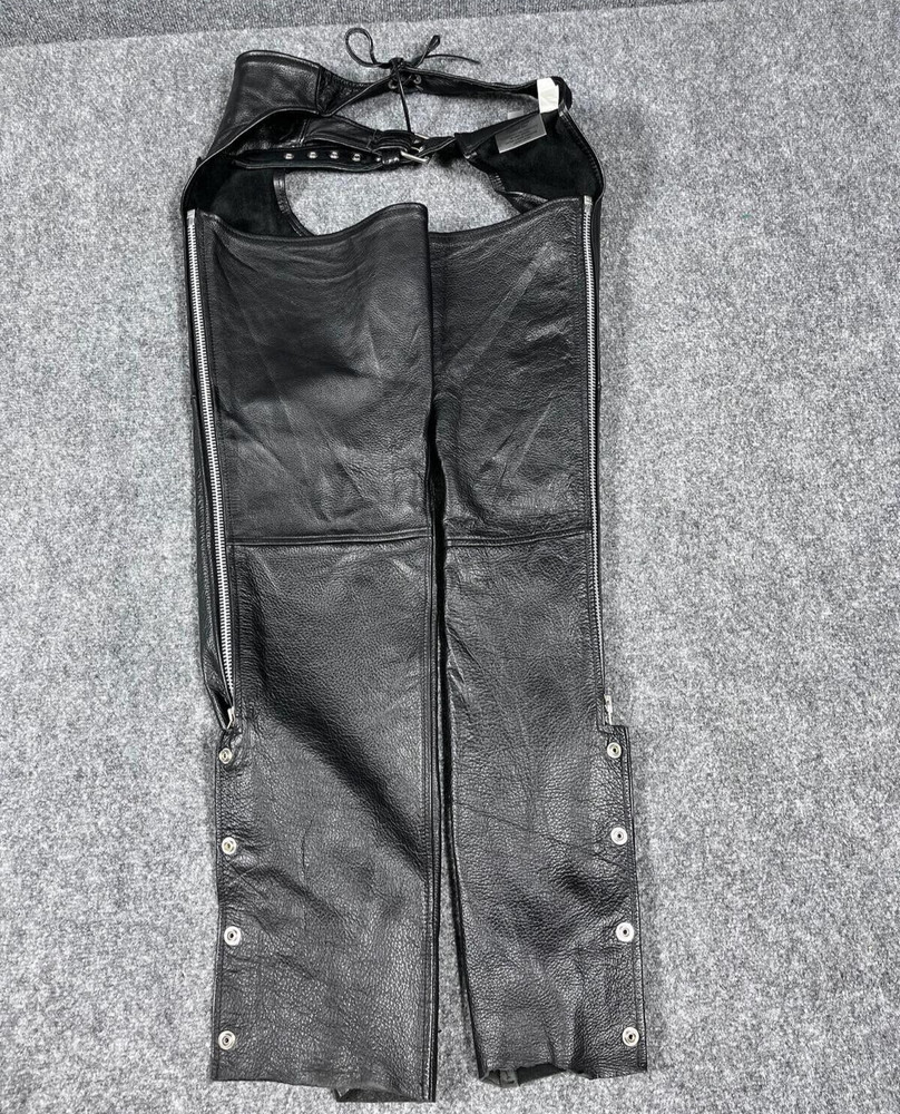 Wilson's Leather Men's Motorcycle Riding Chaps Black Size M