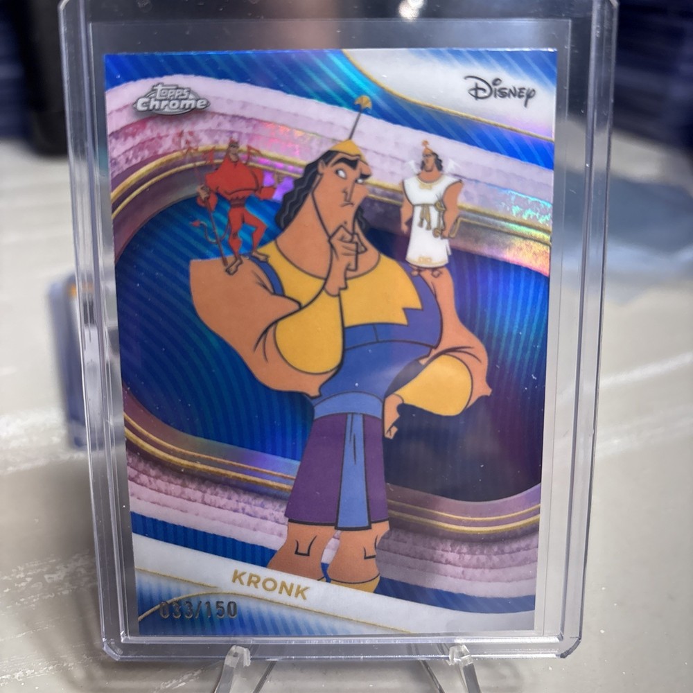 2025 Topps Chrome Disney Kronk Blue Refractor /150 The Emperors New Groove