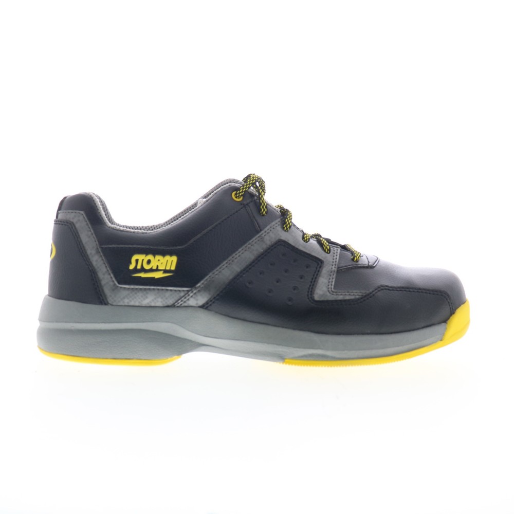 Storm S201-1 Mens Black Synthetic Lace Up Athletic Bowling Shoes