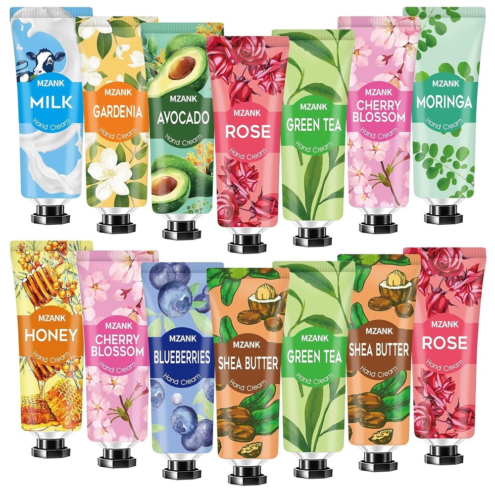 14 Pack Hand Cream for Dry Cracked Hands,Stocking Stuffers Gifts for Women Teeng