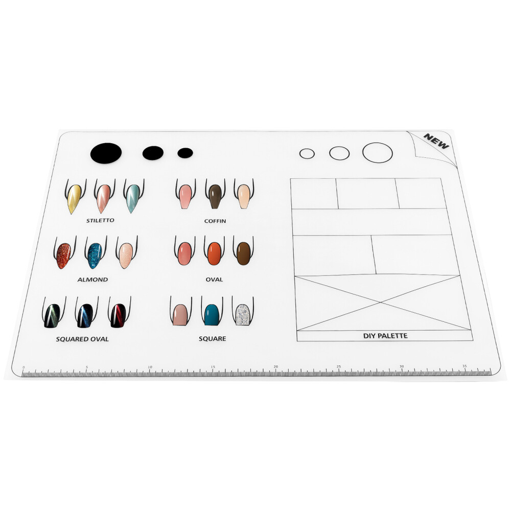 Nail Tech Supplies Acrylic Practice Sheet for Nails Coloring Pad