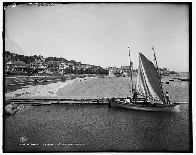 Photo:Mission Pt. Point, a Mackinac cat, Mackinac Island, Mich.