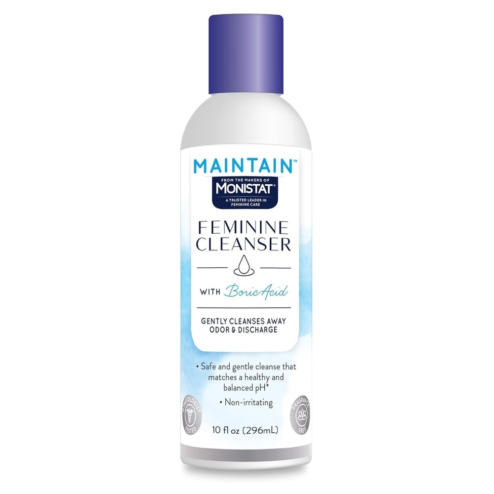 MONISTAT Maintain Feminine Ph Balanced Cleanser, Fragrance Free, 10 fl oz