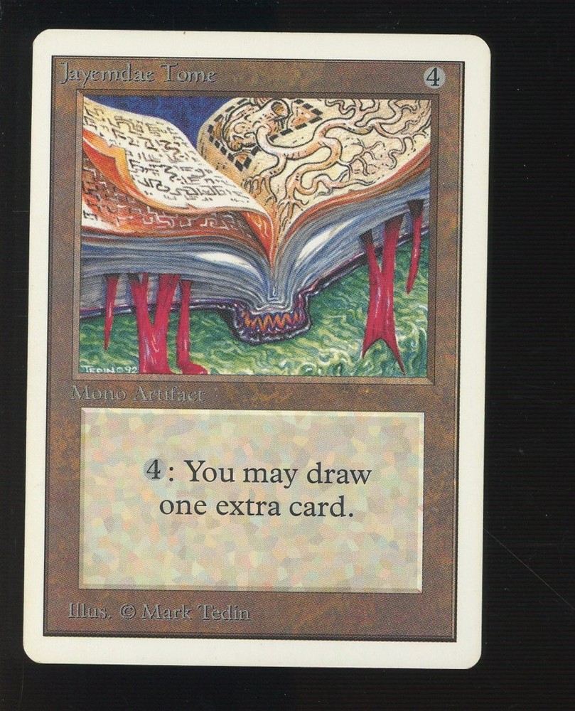 1993 MTG Magic The Gathering Unlimited Edition Jayemdae TomePROBSTEIN is actively accepting consignments !!