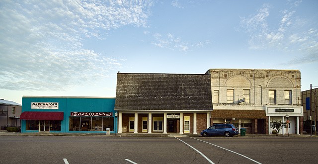 Grenada Mississippi Town Square Buildings 2016 Storefronts Main Street