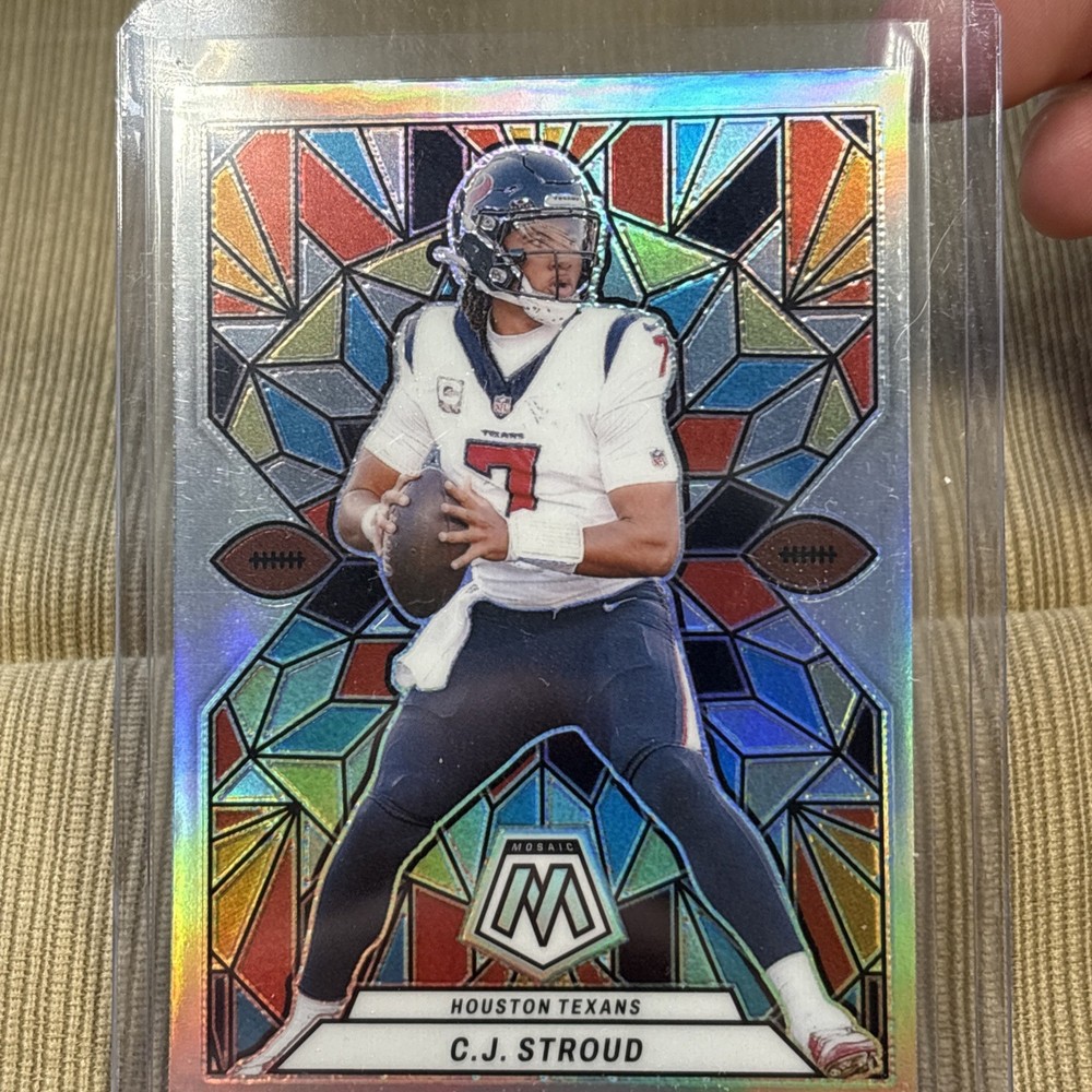 C.J. STROUD 2024 MOSAIC STAINED GLASS SILVER PRIZM SSP OROTY BUY LOW 📈📈📈