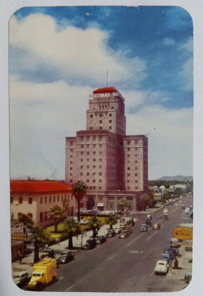 Vintage 1953 Westward Ho Hotel Phoenix AZ Postcard Bob Petley Natural Color Card