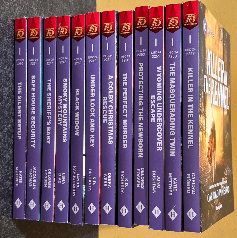 Lot of 12 Books Harlequin Intrigue Romance /Suspense Books - 2024