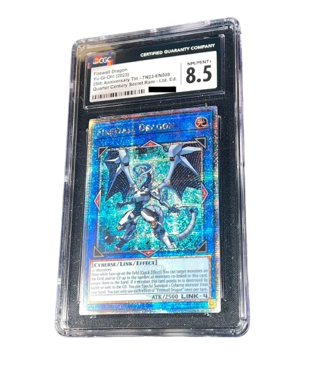 CGC 8.5 Yu-Gi-Oh Firewall Dragon TN23 QCSR Quarter Century Secret Rare