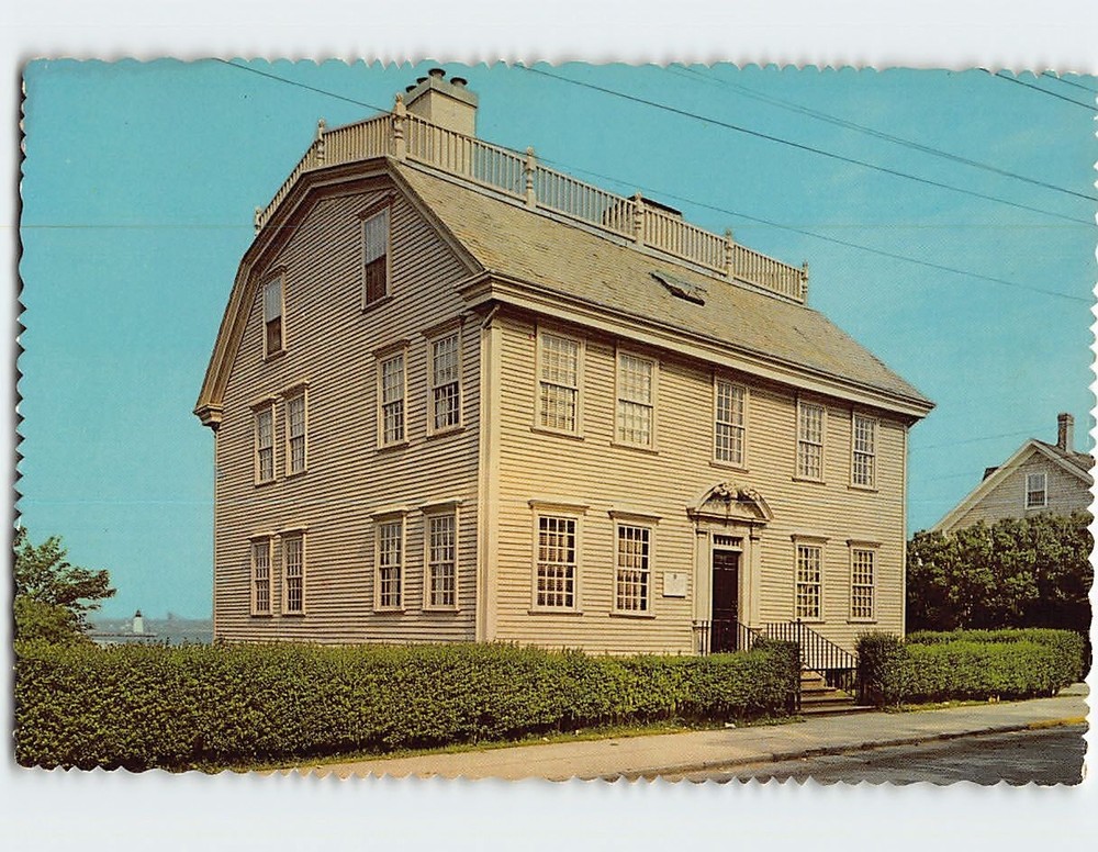 Postcard Hunter House Newport Rhode Island USA