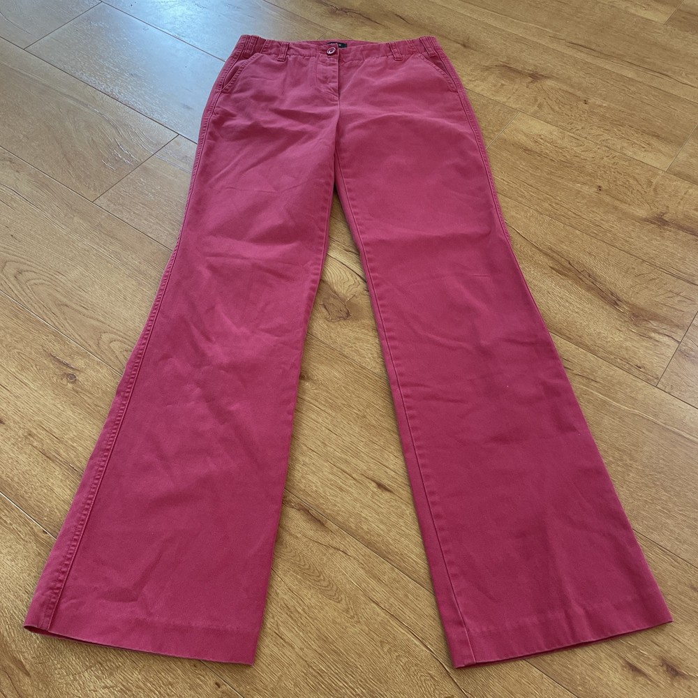 Y2K J. Crew chino pant pink Sz 2 Original Fit Wide Leg Boot Cut Vintage Classic