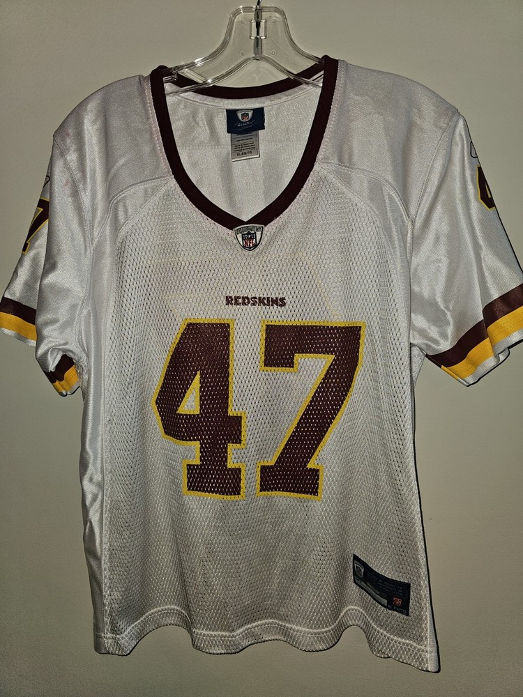 Chris Cooley Washington Redskins XL Womens White NFL Graphic Logo Jersey
