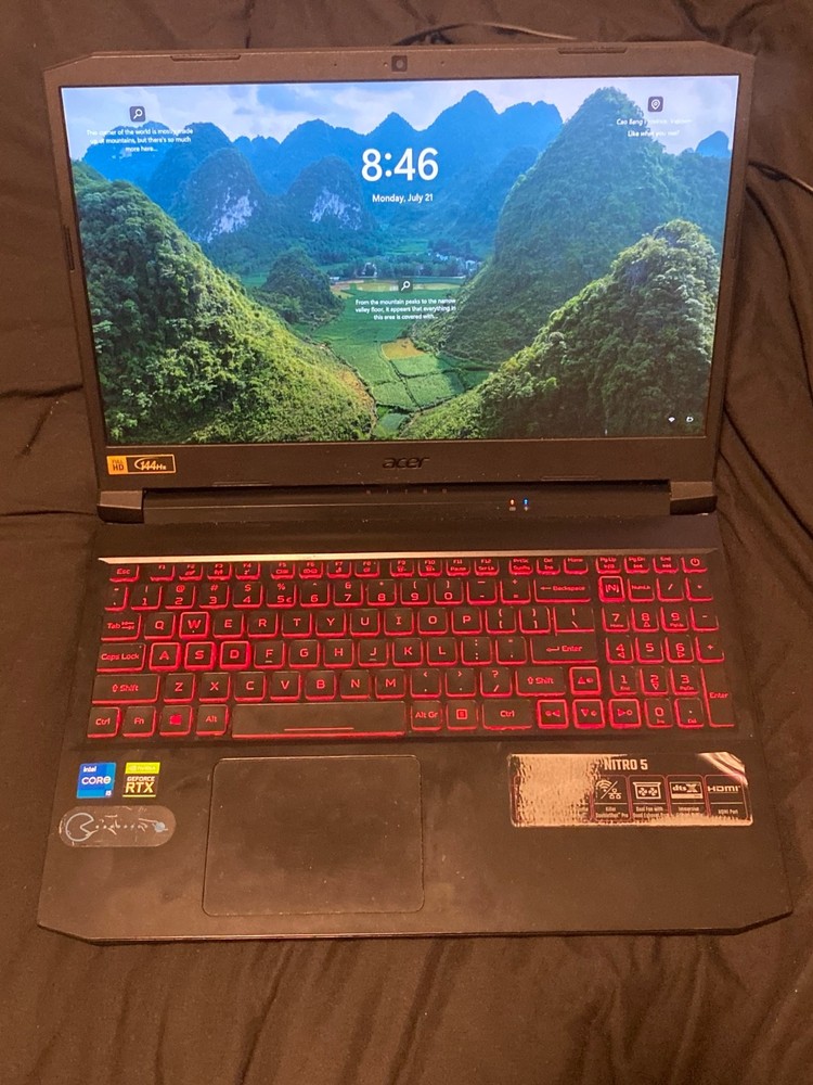 Acer Nitro 5 Gaming Laptop Intel i5-11400H RTX 3050 Ti Black-image