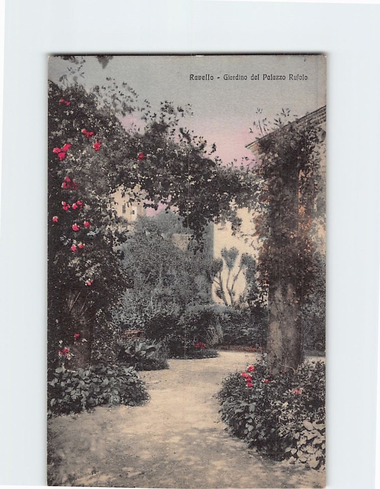 Postcard Giardino del Palazzo Rufolo Ravello Italy