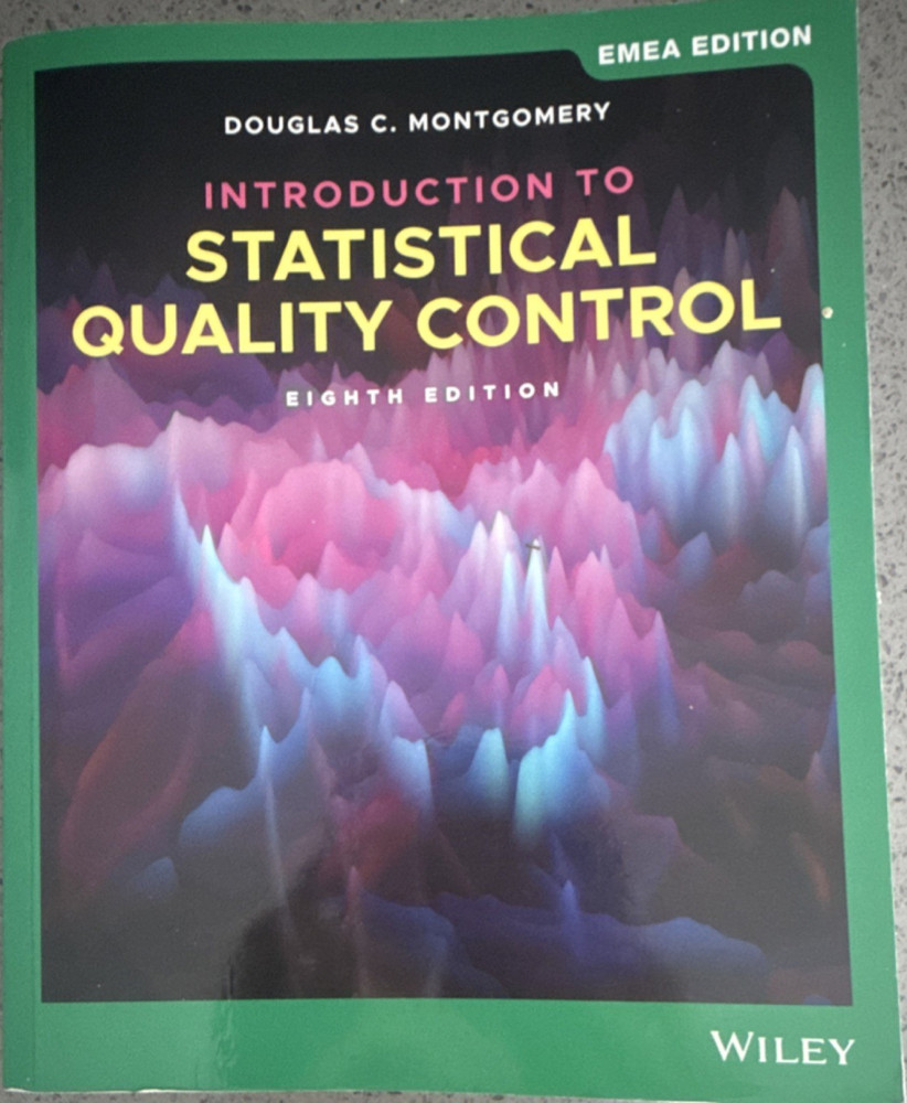 Wiley Intro to Statistical Quality Control 8th EMEA Douglas Montgomery