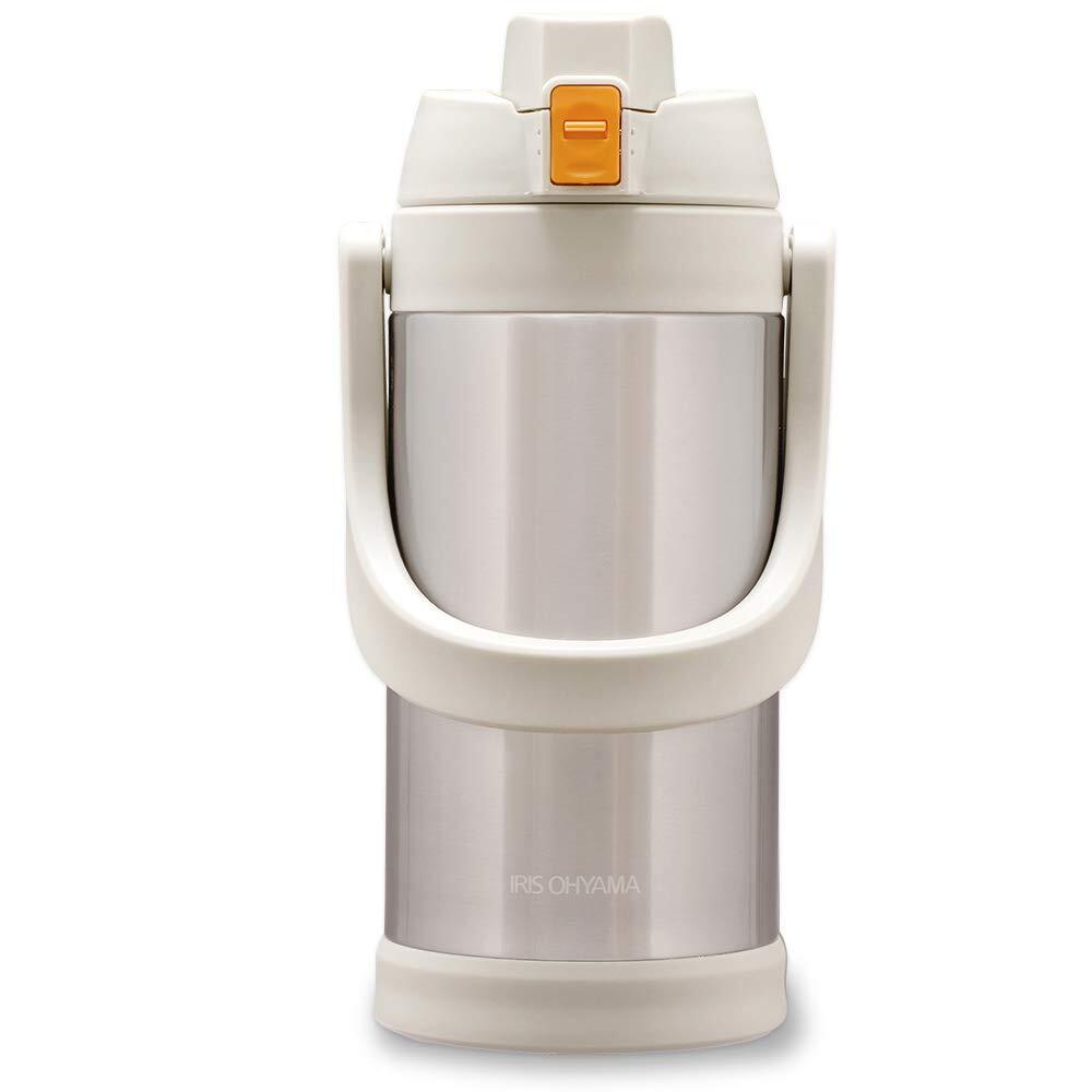 Iris Oyama Water Bottle 2L 2L Ivory Sports Bottle Vacuum insulation layer k 838