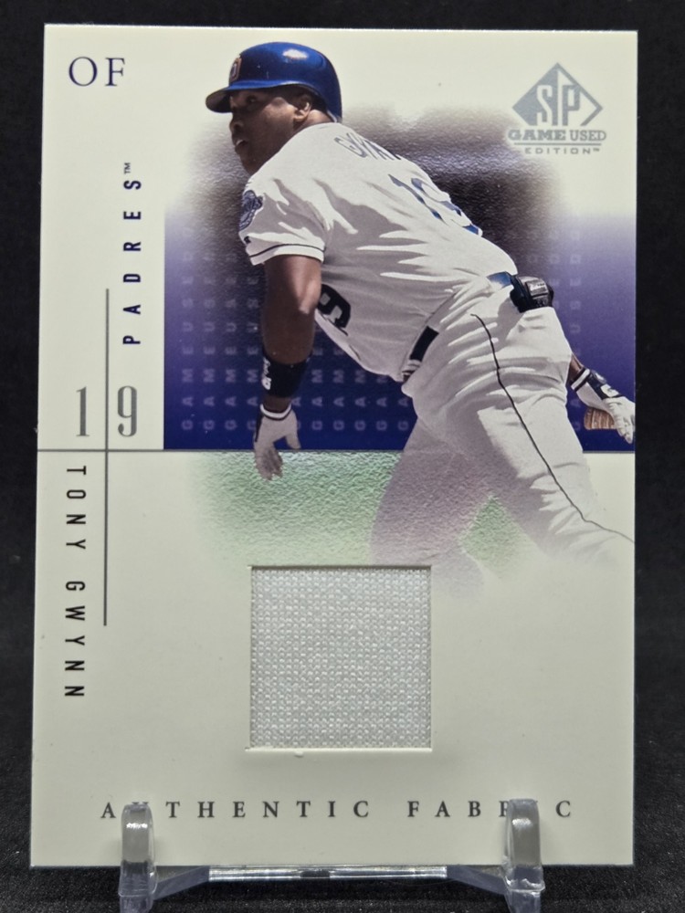 2001 SP Game Used Edition - Authentic Fabric Tony Gwynn #TGW (MEM)
