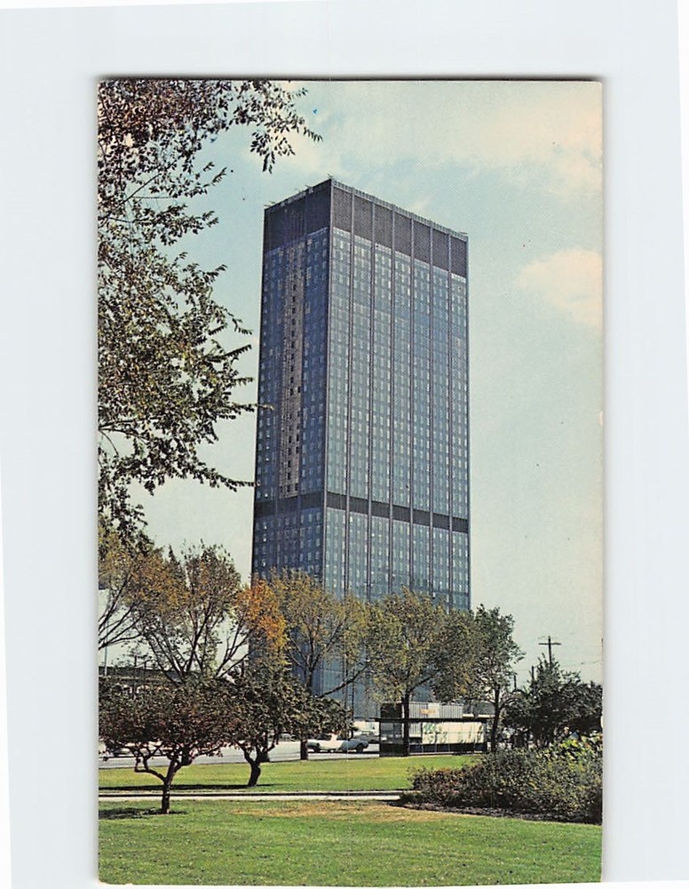 Postcard Erieview Plaza Tower Cleveland Ohio USA
