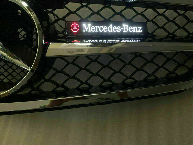 Illuminated Star LED Light Front Grille Badge Emblem Decal for Mercedes Benz