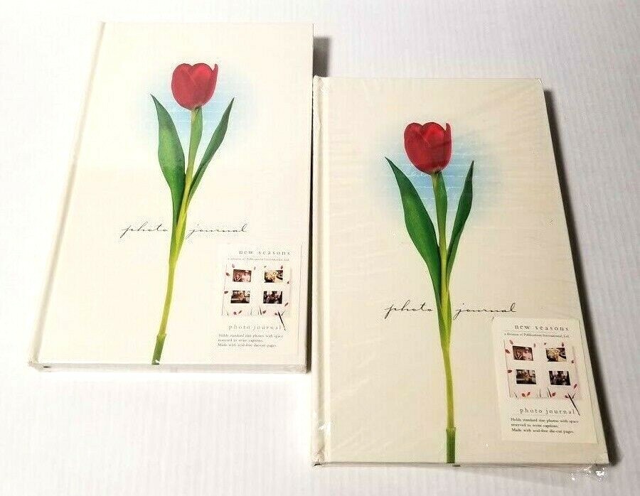 New Seasons Photo Journal Tulip Acid Free Paper - 48 Pictures New/Sealed 2 Pack-image