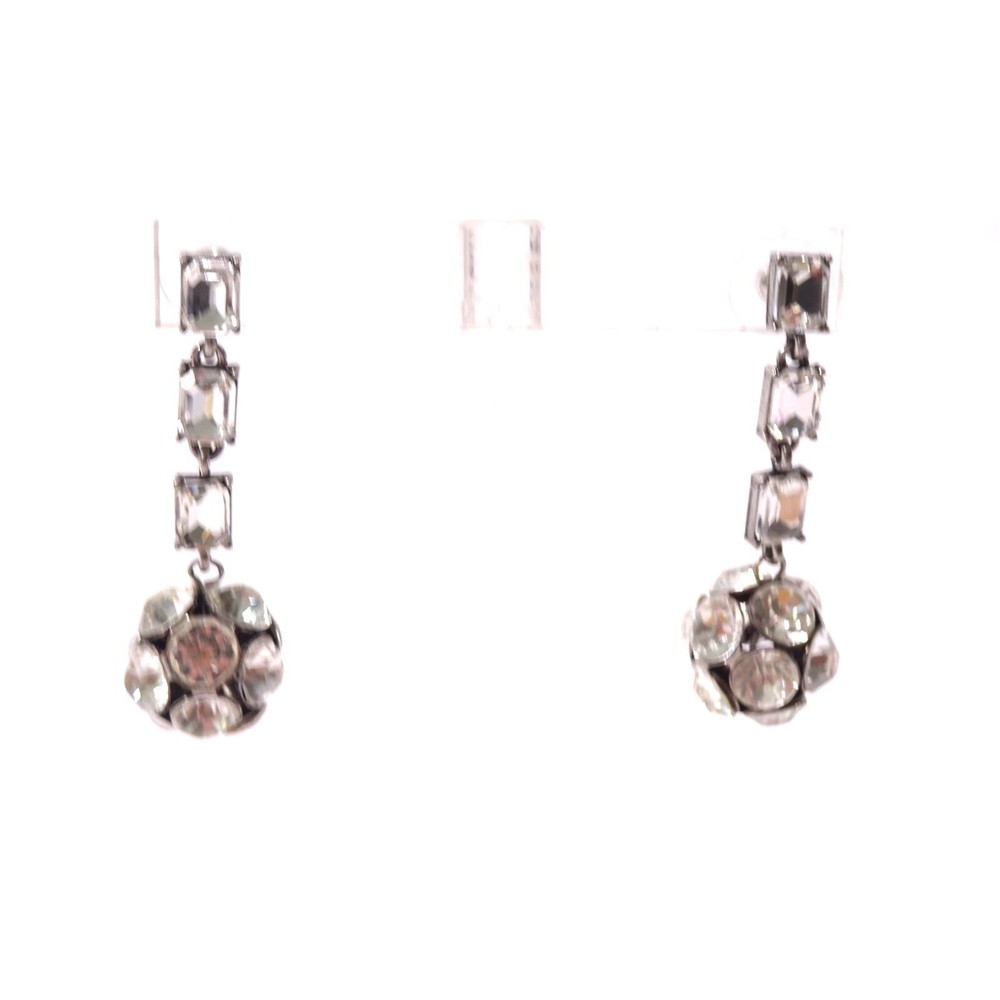 Banana Republic Women's Baguette Fireball Crystal Ball Drop Earrings NWT 68