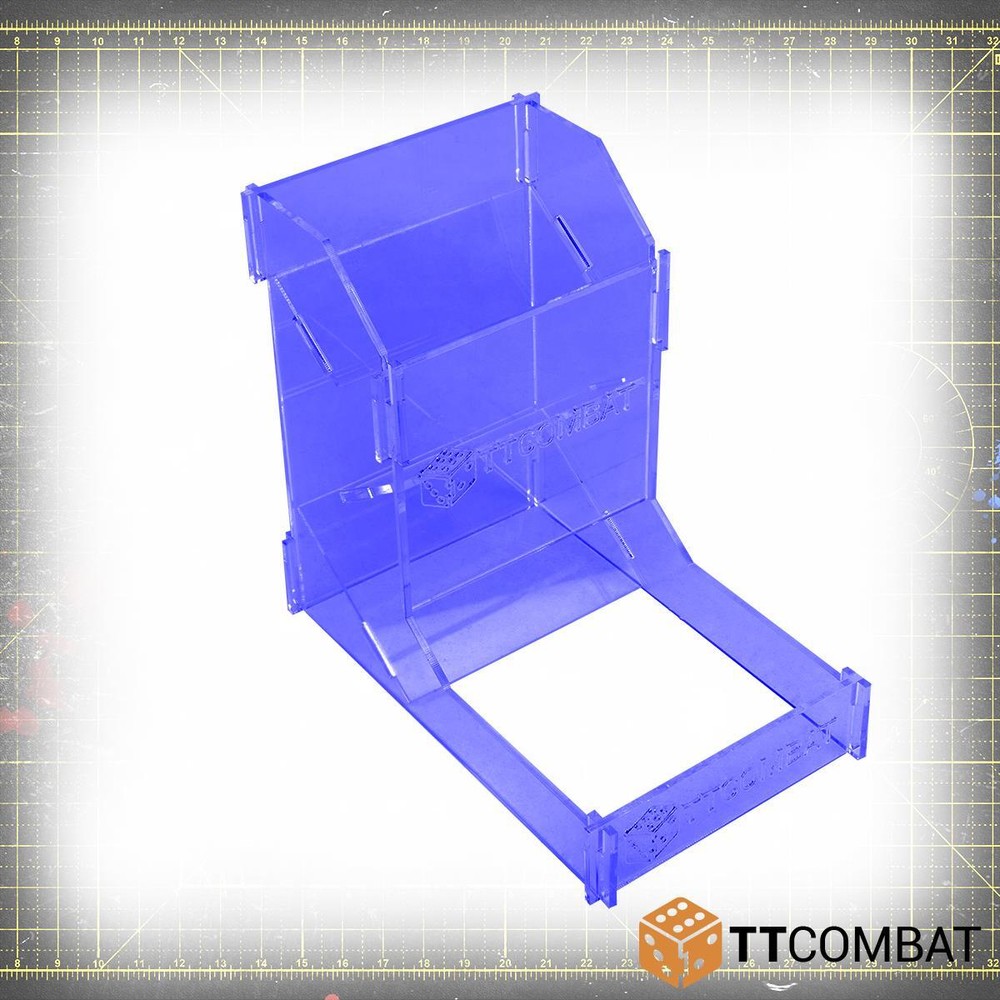 Deluxe Dice Tower - Dark Blue Translucent