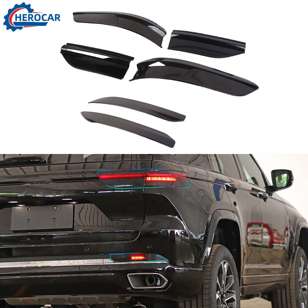 Jeep Grand Cherokee 22+ Smoked Taillight & Fog Light Cover Trim  