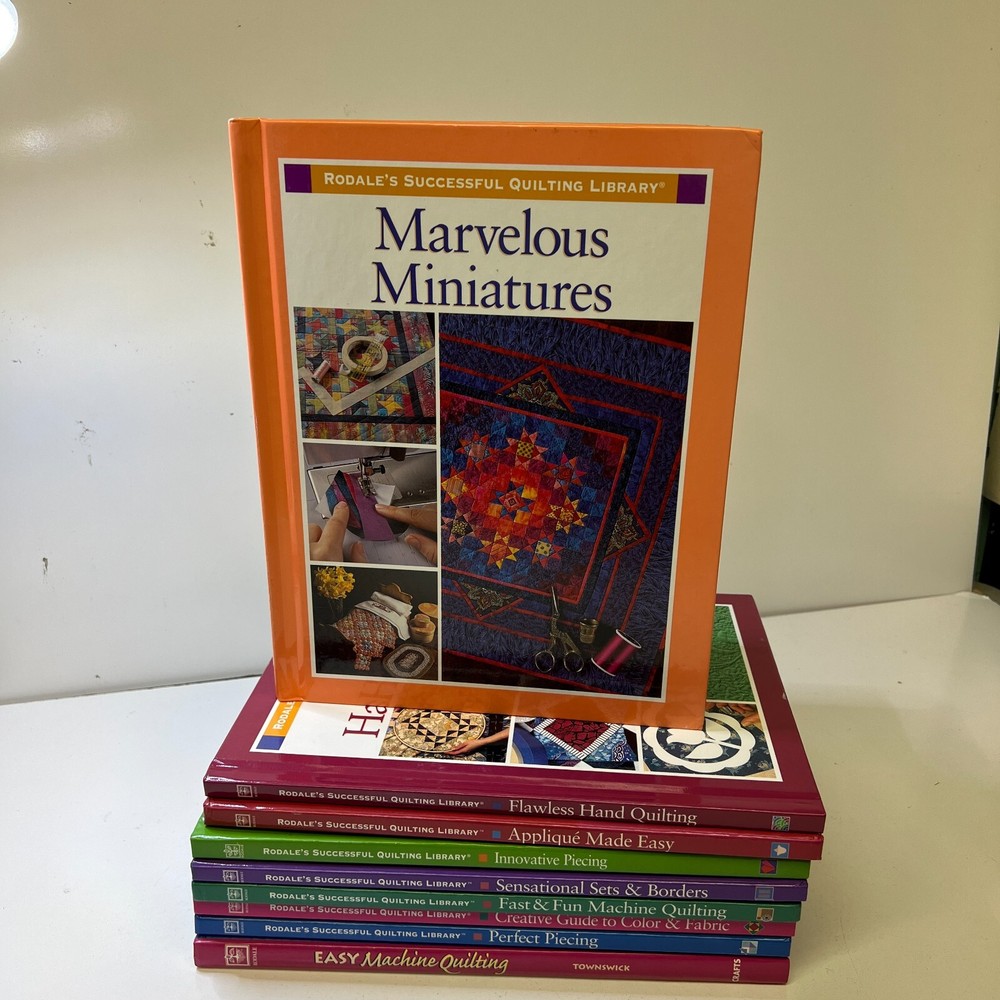 Rodale's Successful Quilting Library Books Lot of 9 Piecing Hand Borders Appliqu