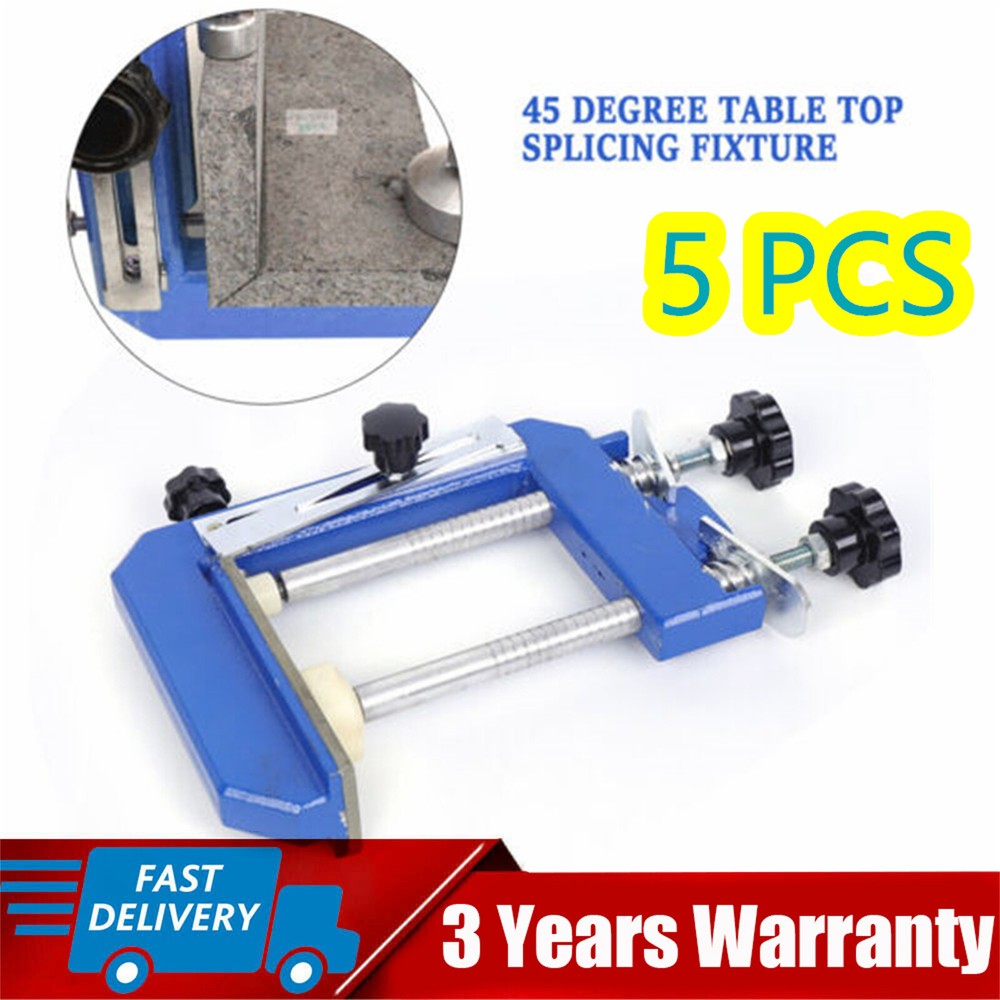 5-Piece Miter Clamp Set for Granite Marble Stone at 45 Degrees