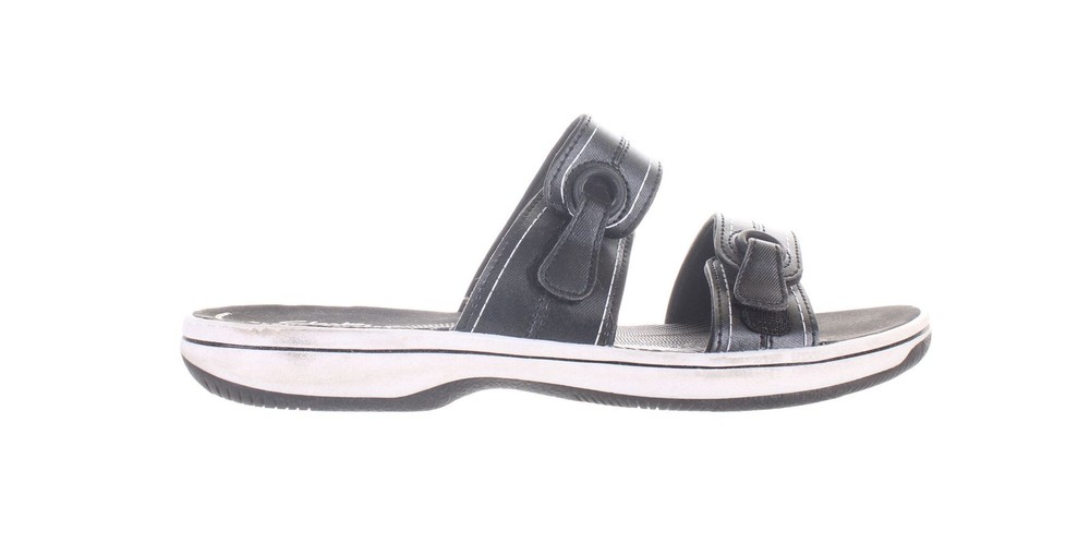 Clarks Womens Breeze Maye Black Sandals Size 9 Comfortable Casual Style