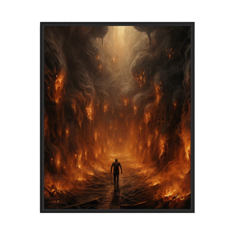 Escape From Hell Haunted Photo Art Print Poster Wall Art Painting