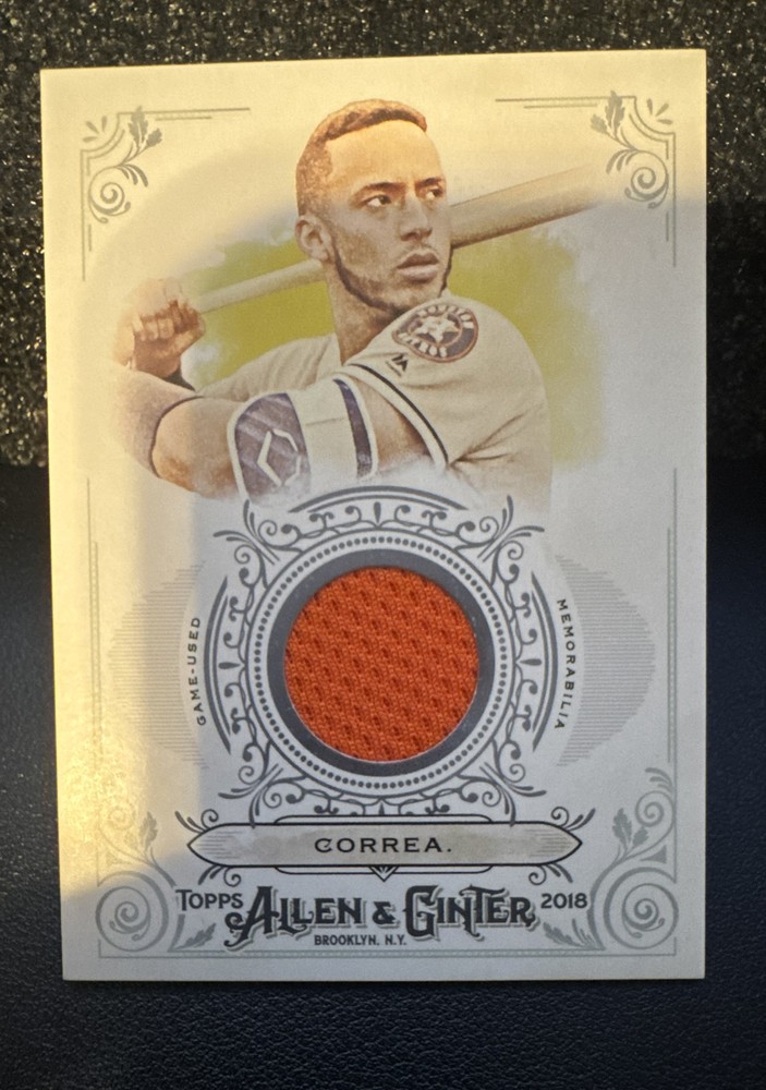 2018 Topps Allen & Ginter - Full-Size Relics B Carlos Correa #FSRB-CC (MEM)