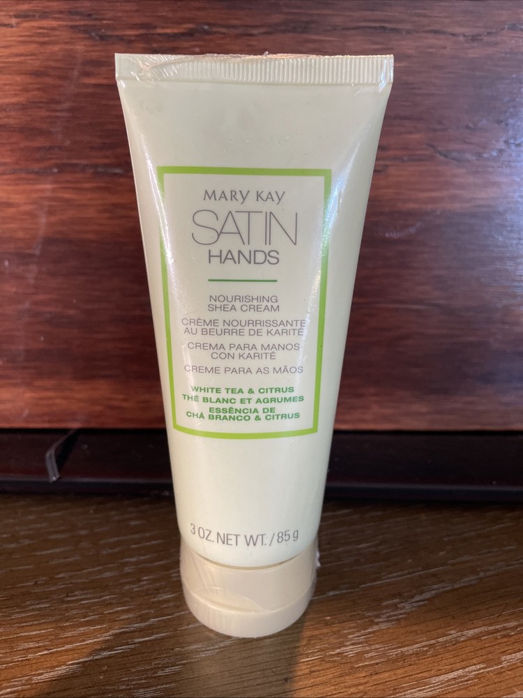 Mary Kay Satin Hands White Tea Citrus Shea Cream 3oz Nourishing Hand Cream