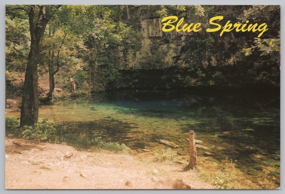 State View~Blue Spring Do-Ge Ke-Tha Bo-Bthi In Missouri~Continental Postcard