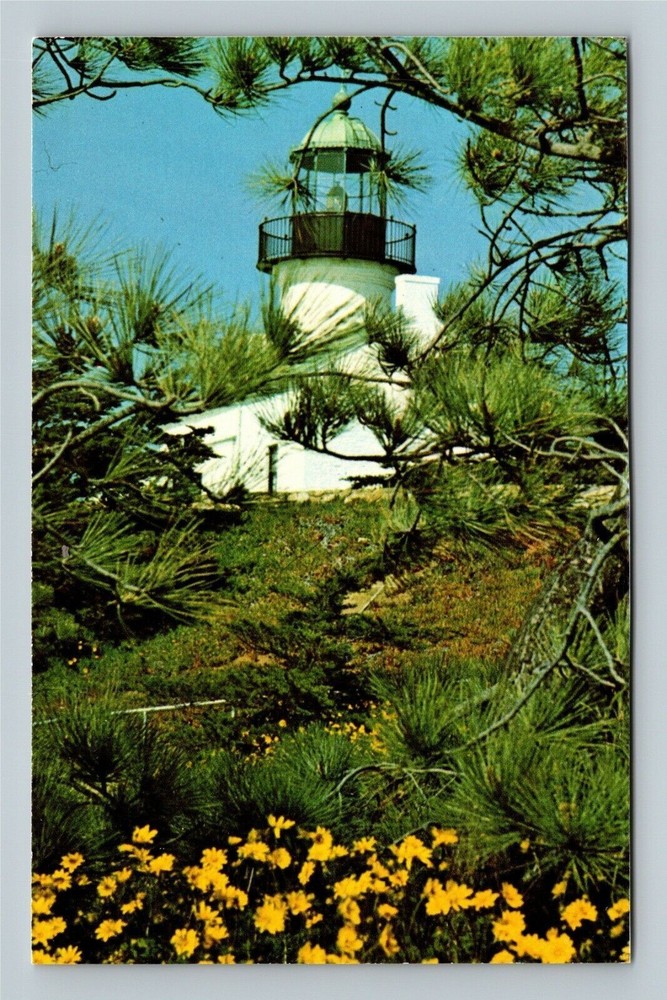 San Diego CA, Lantern, Old Point Loma Lighthouse, California Vintage Postcard