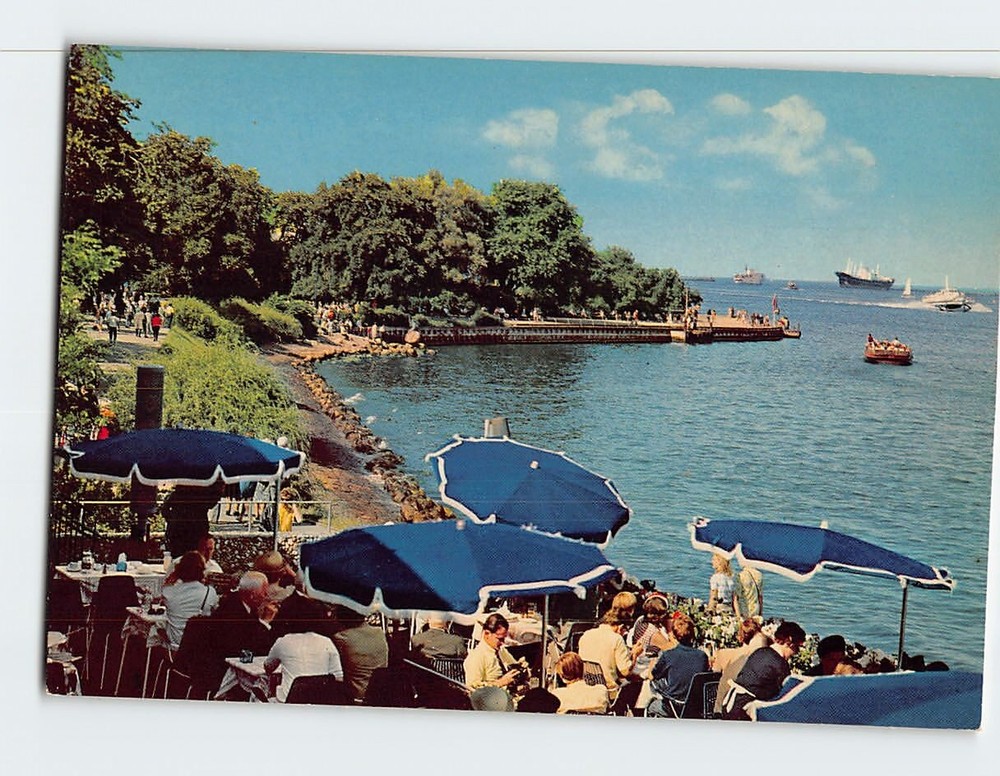 Postcard  View Of Langelinie Copenhagen Denmark
