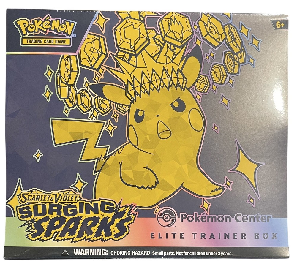 Pokemon Center Surging Sparks ETB Factory Sealed Scarlet&Violet