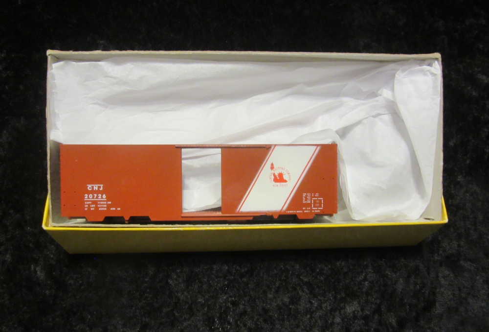 Accurate Finishing HO Scale Central New Jersey (CNJ) 40' Box Car No. 20726 Kit-image