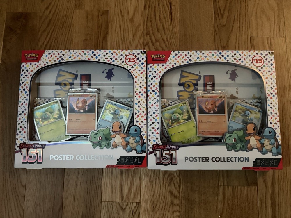 Pokémon TCG: Scarlet & Violet - 151 Poster Collection Box - 3 Packs
