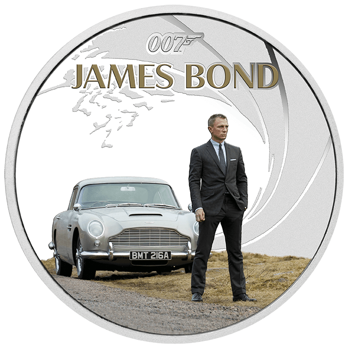 2024 Tuvalu James Bond Daniel Craig 1 oz Silver Colorized Proof Coin