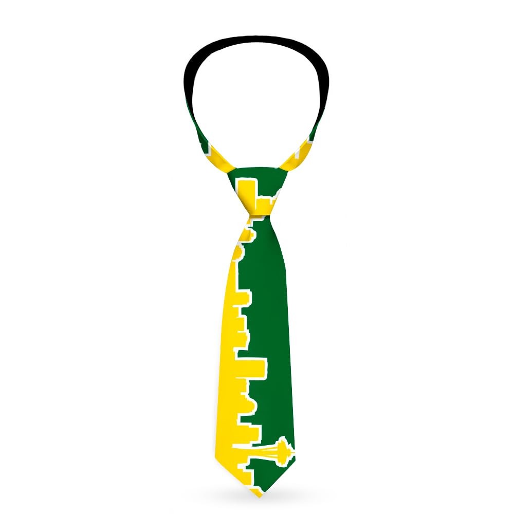 Necktie Standard - Seattle Skyline Green/Yellow ACC NEWAnother great item from Rarewaves USA | Free delivery!