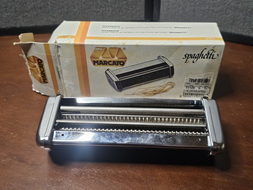 Vintage Marcato Spaghetti Maker Accessory for Atlas Pasta Machines Made in Italy