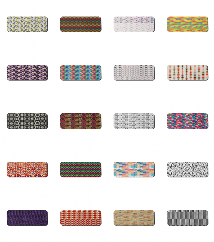 Ambesonne 31x12 Gaming Mousepad with Chevron Design & Non-Slip Base